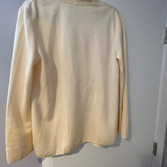 St. John Chiffon Yellow Cardigan size M NWT - Picture 2 of 4
